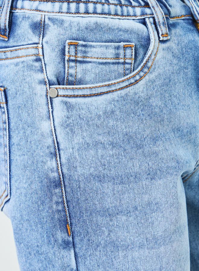 ستايلي بنطال جينز أزرق فاتح بغسيل حمضي - Image 2